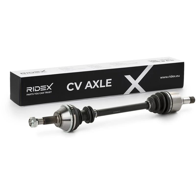 Image of RIDEX 13D0055 Drive shaft Front Axle Left, for vehicles with ABS Drive Shaft (13)