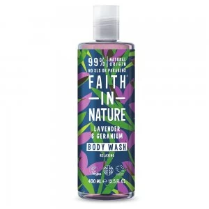 Image of Faith in Nature Lavender Geranium Body Wash - 400ml