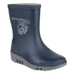 Image of Mini Elephant Childrens Wellingtons Blue/Green Size 23