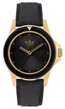 Image of Adidas AOFH23015 EXPRESSION ONE Black Dial Black Nylon Strap Watch