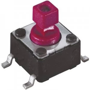 Image of Diptronics DTSM 644R V R Pushbutton Printed switches 12 Vdc 0.05 A 1 x OffOn momentary