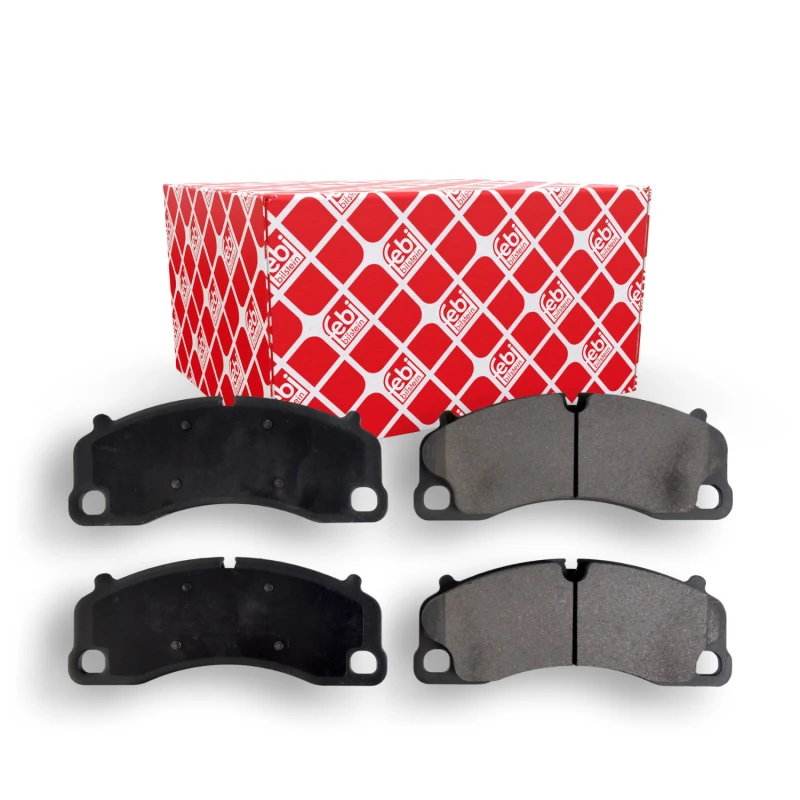 Image of FEBI BILSTEIN 173739 Brake pad set Front Axle, prepared for wear warning indicator Brake Pad Set,disc brake (402)