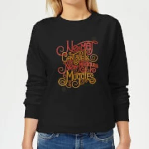 Image of Fantastic Beasts No-Maj Womens Sweatshirt - Black
