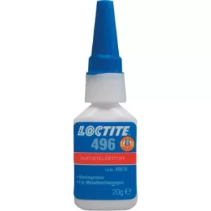 Image of Loctite 1920910 496 Methyl Medium Viscosity Instant Adhesive 20g