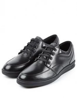 Image of Kickers Boys Troiko Lace Shoe - Black, Size 6 Older