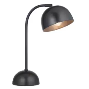 image of Brodey Dome Table Lamp Matt Black Paint