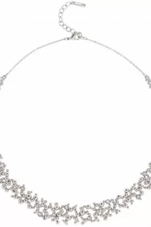 image of Ladies Karen Millen Silver Plated Evolution Crystal Necklace KMJ992-01-02