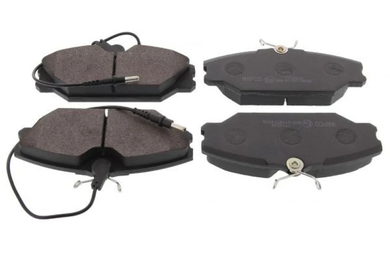 Image of MAPCO 6389 Brake pad set Front Axle, incl. wear warning contact, with anti-squeak plate Brake Pad Set,disc brake (402)