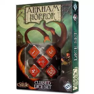 Image of Arkham Horror Cursed Dice Set Red & White Board Game