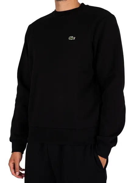 Image of Lacoste Logo Sweatshirt Black XL
