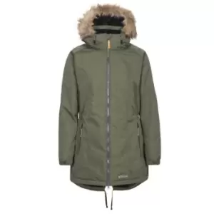 Image of Trespass Womens/Ladies Celebrity Insulated Longer Length Parka Jacket (L) (Moss)