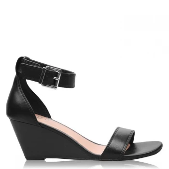 Image of Aldo Abaussa Wedge Sandals Ladies - Black