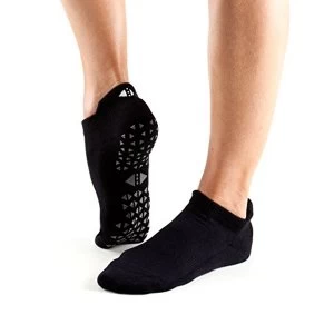 Image of Tavi Noir Unisex's Savvy Yoga & Pilates Grip Sock, Ebony, M