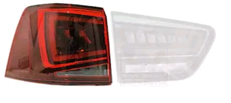 Image of VAN WEZEL 4958923 Rear light Outer section, with bulb holder, Left, LED Combination Rearlight (391)