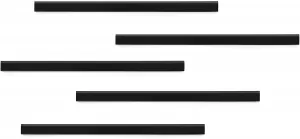 Image of Durable Magentic strip DURAFIX RAIL (W x H) 297mm x 17mm Self-adhesive Black 5 pcs/pack 5 pcs 470701