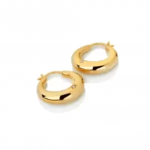 image of 18ct Gold Plated Sterling Silver Soul Statement Earrings DE672