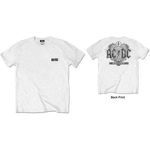 Image of AC/DC - Black Ice Mens Large T-Shirt - White