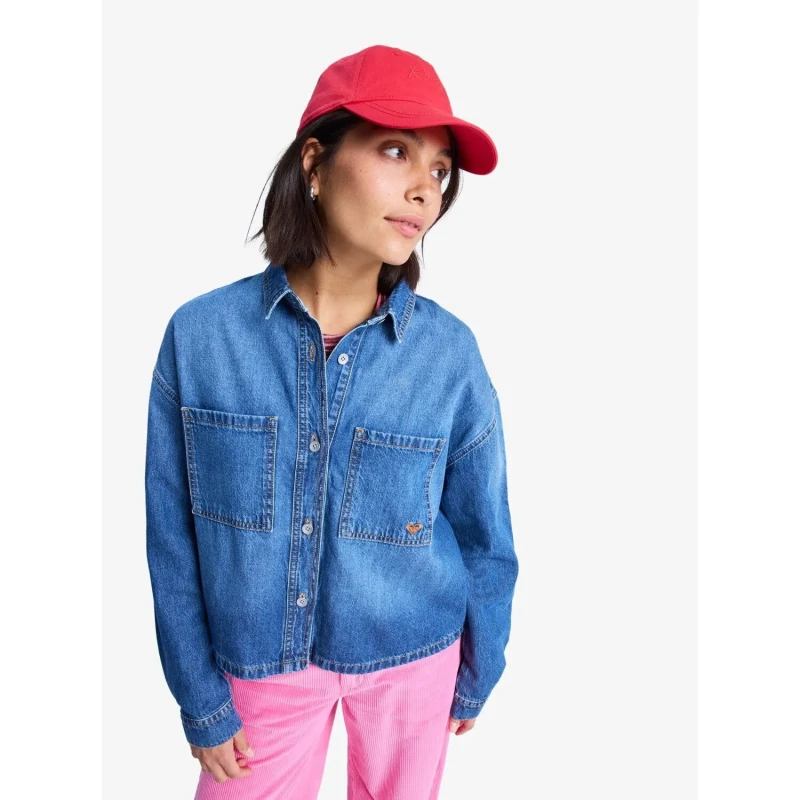 Image of Roxy Womens denim jacket Roxy Bleu Female M