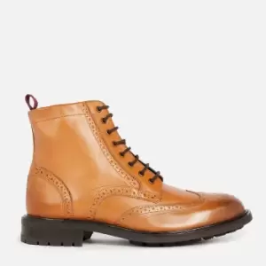 Image of Ted Baker Wadelan Leather Brogue Boots - UK 7