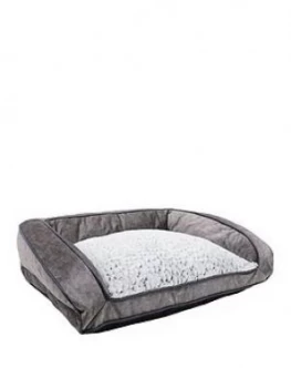 Image of Rosewood Grey Luxury Plush Sofa 84Cm - Large