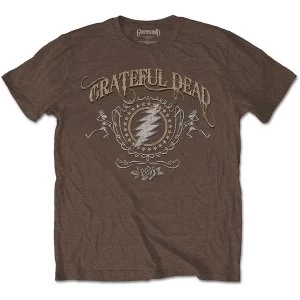 Image of Grateful Dead - Bolt Mens Large T-Shirt - Brown