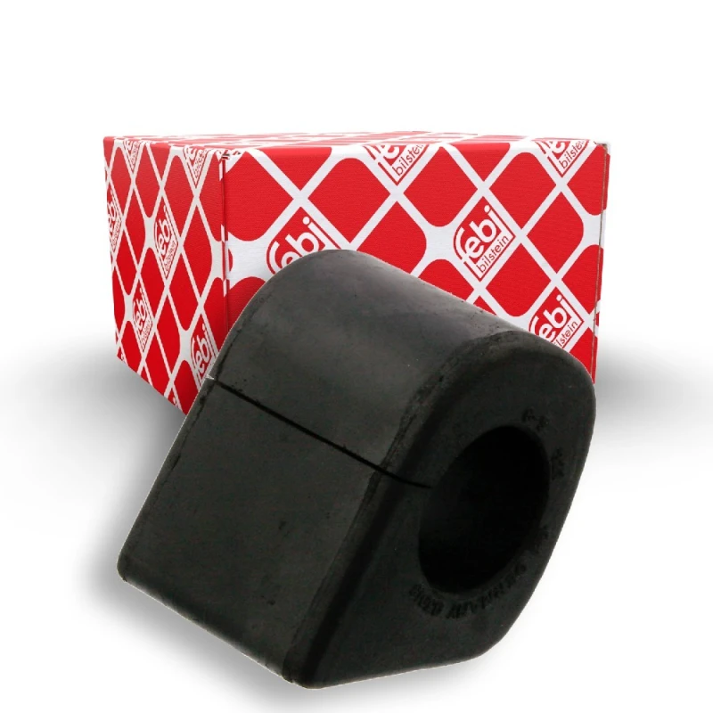 Image of FEBI BILSTEIN 05013 Stabilizer Bushes Front Axle, Rubber Rubber Anti-roll Bar Bush Kit (1334)