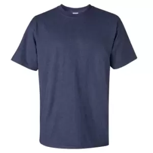 image of Gildan Mens Ultra Cotton Short Sleeve T-Shirt (M) (Heather Navy)