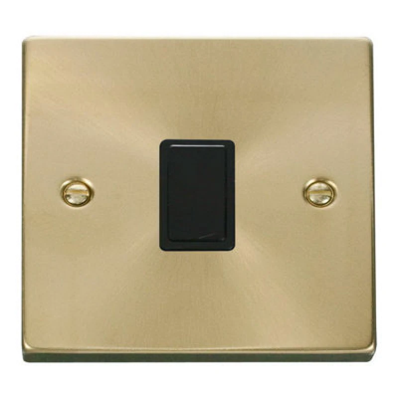 Image of SE Home Satin / Brushed Brass 1 Gang 20A DP Switch Gold