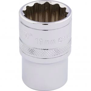 Image of Draper 1/2" Drive Hi Torq Bi Hexagon Socket Metric 1/2" 19mm