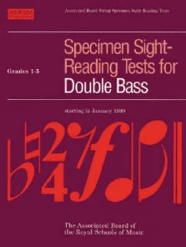 Image of Specimen Sight-Reading Tests for Double Bass Paperback