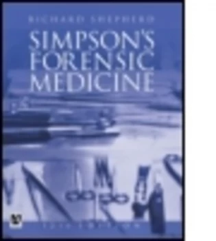 Image of Simpsons Forensic Medicine by Richard Jones Paperback