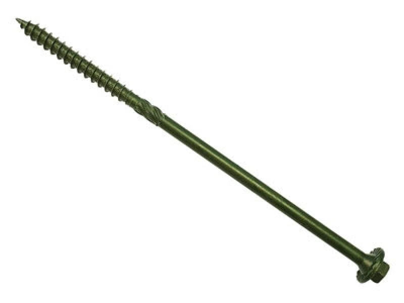 Image of Forgefix 20Tf150 Timber Fixing Screws Green Treated 6.3 150mm Bag 20 For20Tf150