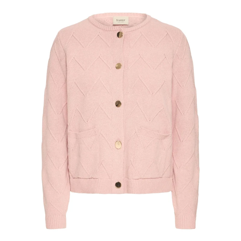 Image of fransa Womens cardigan fransa Nanni 1 Rose Female 2XL