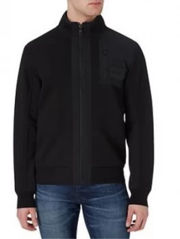 Image of Calvin Klein Jeans Mixed Media Zip Thru Jumper