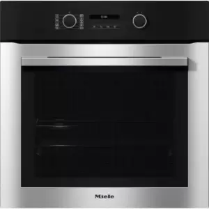 image of Miele ACTIVE H2761B WiFi Connected Built In Electric Single Oven - Clean Steel - A+ Rated