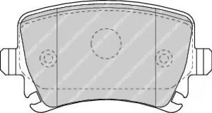 Image of Ferodo FDB1636 Brake Pad Set Rear Axle Premier Car