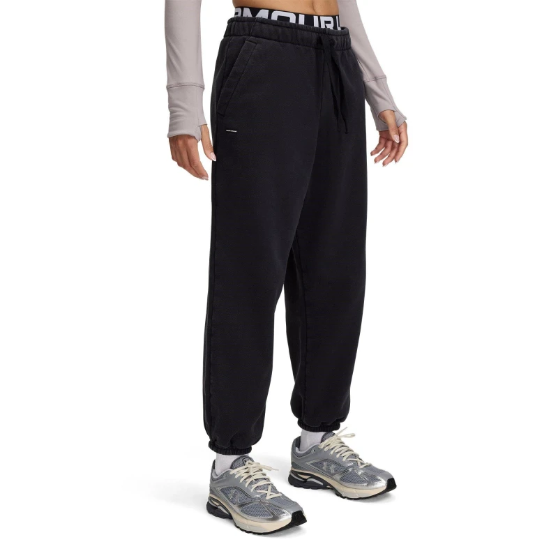 Image of Under Armour Womens Icon Closed Hem Fleece Joggers Black female 10 (S)