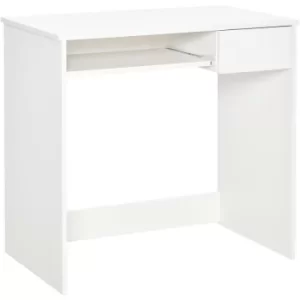Image of HOMCOM Compact Computer Table w/ Keyboard Tray Drawer Study Office Work