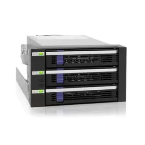 Image of ICY DOCK FatCage 3 Bay 3.5" to 2x 5.25" Backplane Cage Hotswap Bay