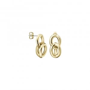 Image of Calvin Klein Statement Gold PVD Stainless Steel Drop Earrings KJALJE100200