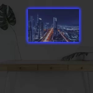 Image of 4570DHDACT-019 Multicolor Decorative LED Lighted Canvas Painting