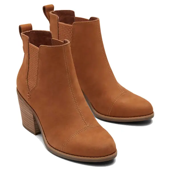 Image of Toms Womens Everly Pull On Chelsea Ankle Boots - UK 5 Brown female ES3768TAN5