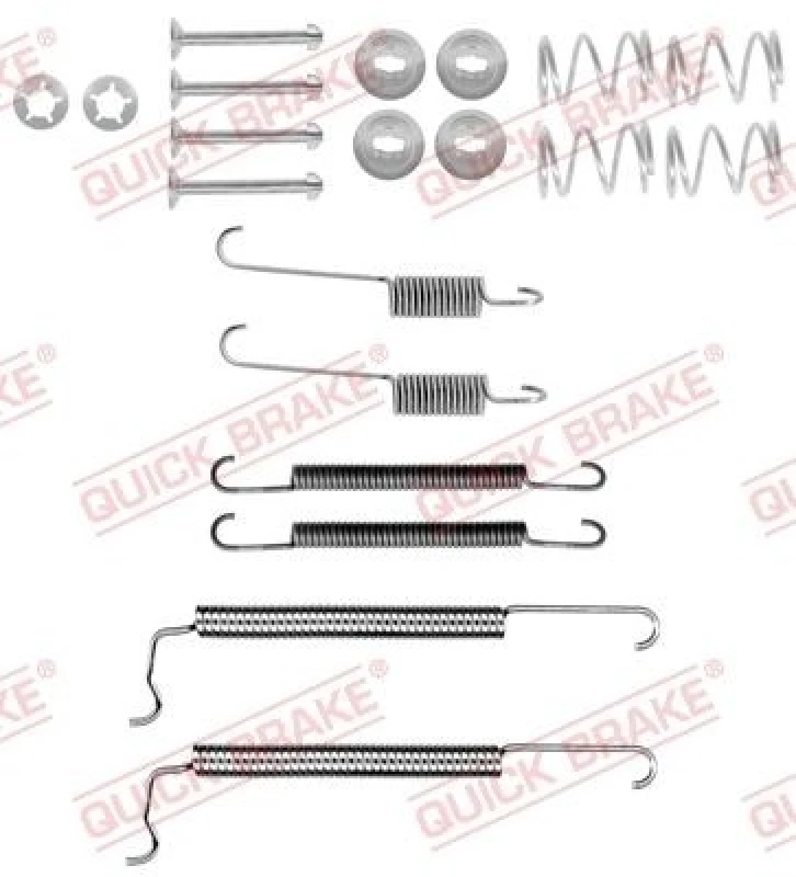 Image of QUICK BRAKE Brake shoe fitting kit QUICK BRAKE 105-0628