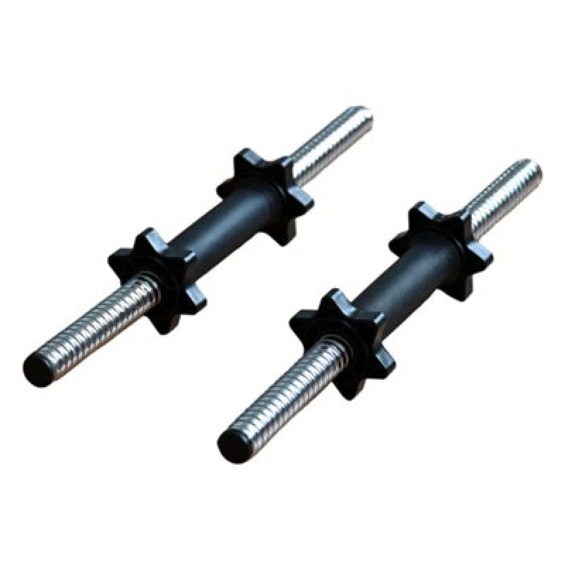 Image of HXGN 16.5" Dumbbell Bars & Spinlock Collars Black unisex