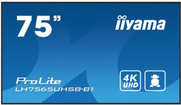 image of iiyama 75" LE7540UHS-B1 4K Ultra HD LED Monitor