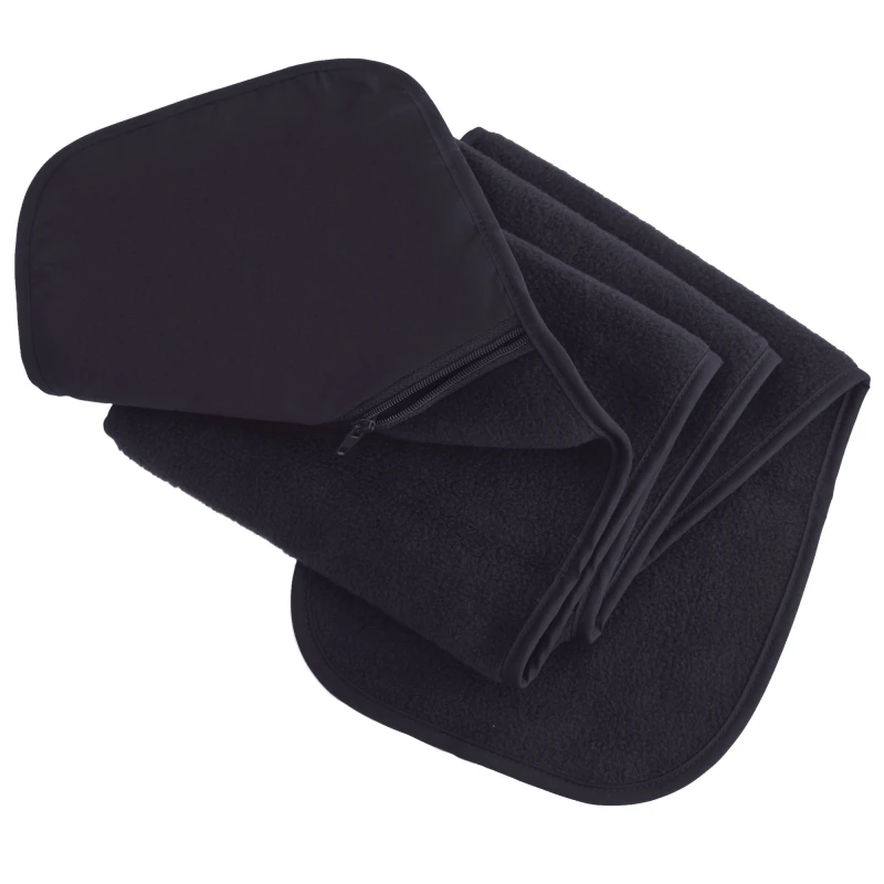 Image of Result Result Men Active Anti-Pilling Fleece Winter Scarf With Zip Pocket in Navy Navy One Size Male 5054171279869