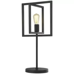 Image of Searchlight Plaza Adjustable Table Lamp, Matt Black