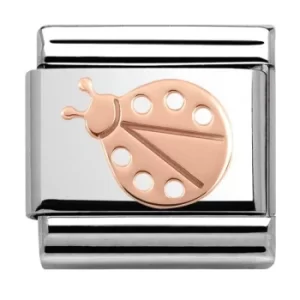 Image of Nomination CLASSIC Rose Gold Plates Ladybird Charm 430104/07
