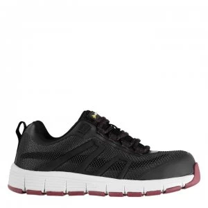 Image of Dunlop Maine Ladies Steel Toe Cap Safety Shoes - Black/Fuscia