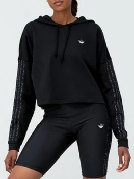 Image of Adidas Originals Fakten Bb Crop Hoodie - Black
